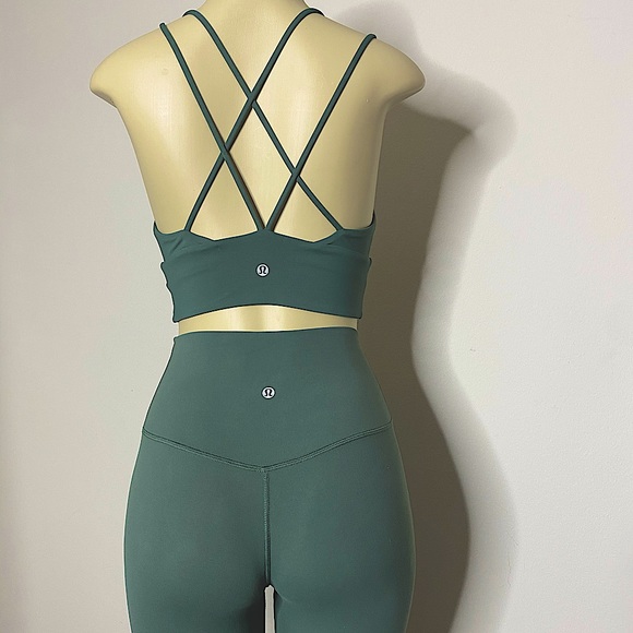 Lululemon dark forest align with matching bra - Picture 1 of 6